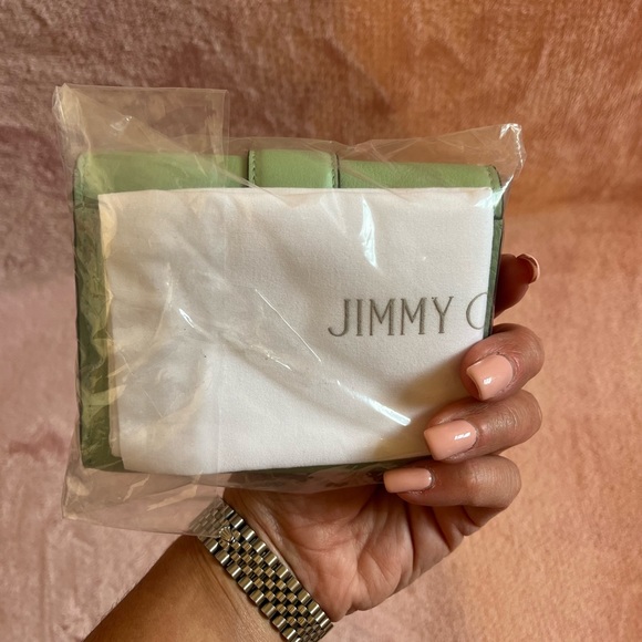 Jimmy choo Cheri mint green compact wallet - Picture 11 of 13